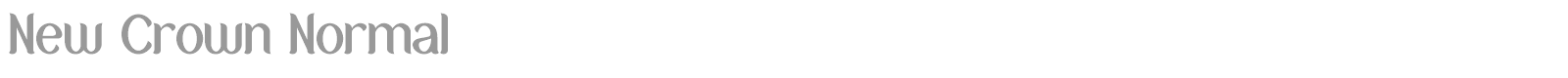 New Crown font preview
